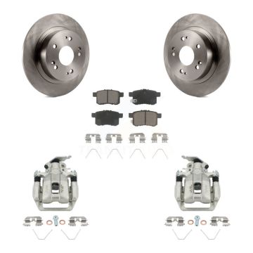Rear Disc Brake Caliper Rotors And Ceramic Pads Kit For Honda Accord KC8-100563C