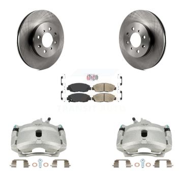 Front Disc Brake Caliper Rotors And Ceramic Pads Kit For Honda Civic Acura EL Insight KC8-100568N