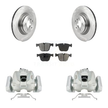 Rear Brake Caliper Rotors Semi-Metallic Pad Kit For BMW 750i xDrive 750Li 550i GT Alpina KC8-100568S