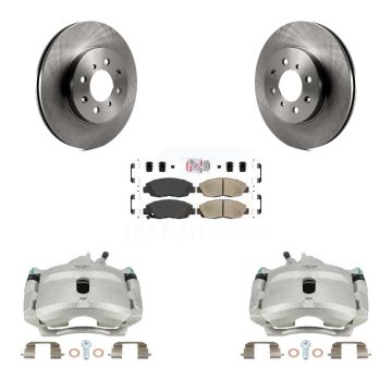 Front Disc Brake Caliper Rotors And Ceramic Pads Kit For Honda Civic Acura EL Insight KC8-100569N