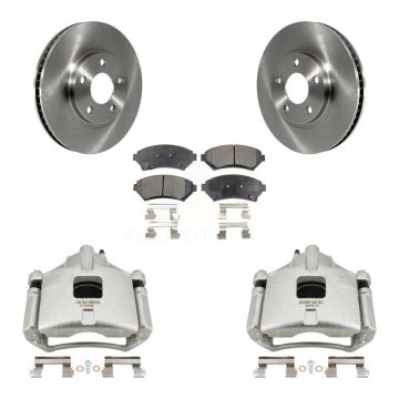 Front Brake Caliper Rotor Ceramic Pad Kit For Chevrolet Impala Buick LeSabre Monte Carlo KC8-100572T