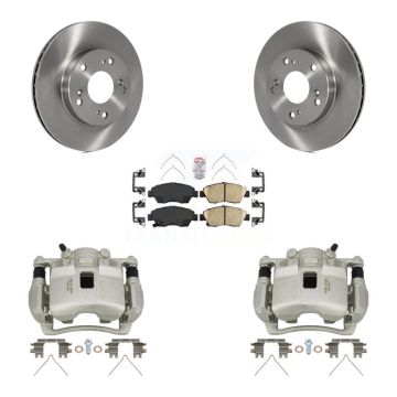 Front Disc Brake Caliper Rotors And Ceramic Pads Kit For Honda Civic Acura RSX KC8-100574N