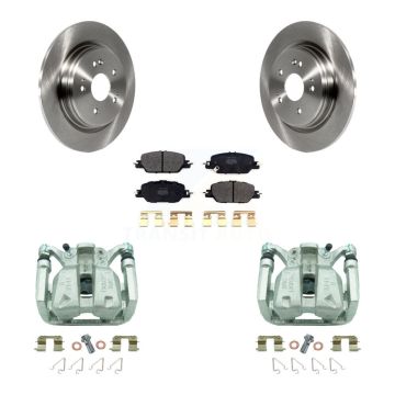 Rear Disc Brake Caliper Rotors And Semi-Metallic Pads Kit For 2017-2022 Honda CR-V KC8-100574P