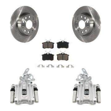 Rear Disc Brake Caliper Rotor Ceramic Pad Kit For Audi A3 With 272mm Diameter KC8-100579C