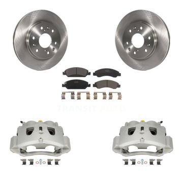 Front Brake Caliper Rotor & Ceramic Pad Kit For Chevrolet Suburban With 2 Piston KC8-100580T