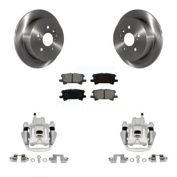 Rear Disc Brake Caliper Rotors And Semi-Metallic Pads Kit For Toyota Highlander KC8-100581S