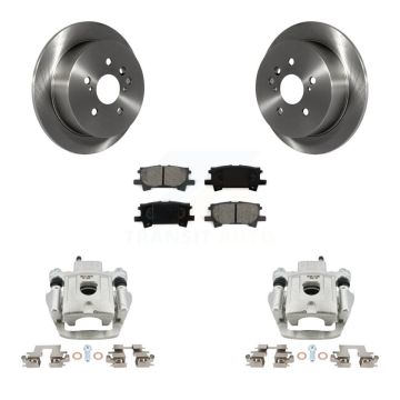Rear Brake Caliper Rotor & Semi-Metallic Pad Kit For Lexus RX350 RX330 Toyota Highlander KC8-100582S