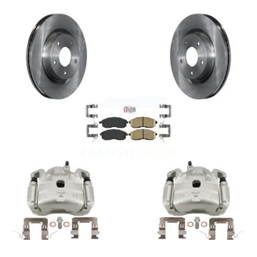 Front Disc Brake Caliper Rotors And Ceramic Pads Kit For Nissan Altima KC8-100583N