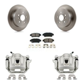 Rear Disc Brake Caliper Rotors And Semi-Metallic Pads Kit For 2004-2010 Toyota Sienna KC8-100583S