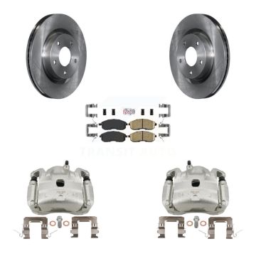 Front Disc Brake Caliper Rotors And Ceramic Pads Kit For Nissan Altima KC8-100584N
