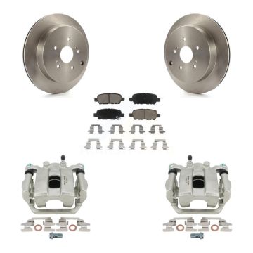 Rear Disc Brake Caliper Rotors And Ceramic Pads Kit For 2009-2013 Suzuki Grand Vitara KC8-100585C