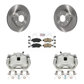 Front Disc Brake Caliper Rotors And Ceramic Pads Kit For 2011-2015 Honda CR-Z KC8-100585N