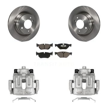 Rear Disc Brake Caliper Rotors And Ceramic Pads Kit For BMW 323i 328i 325i KC8-100586C
