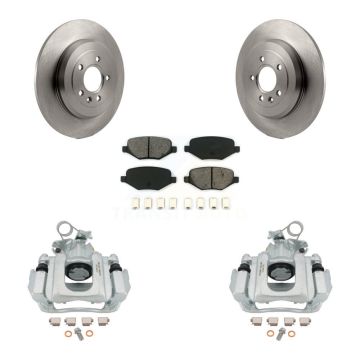 Rear Disc Brake Caliper Rotors And Semi-Metallic Pads Kit For Ford Edge Lincoln MKX KC8-100588S