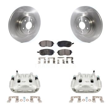 Front Brake Caliper Rotor And Ceramic Pad Kit For Subaru Outback Forester Impreza Legacy KC8-100589T
