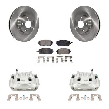 Front Disc Brake Caliper Rotors And Ceramic Pads Kit For Subaru Legacy KC8-100593T
