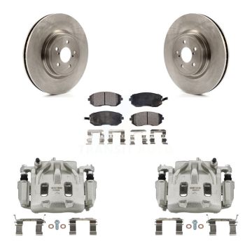 Front Disc Brake Caliper Rotors And Ceramic Pads Kit For Subaru Legacy KC8-100594T
