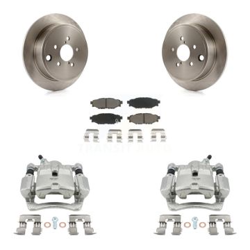 Rear Disc Brake Caliper Rotors And Ceramic Pads Kit For Subaru Impreza Forester WRX KC8-100596C