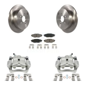 Rear Disc Brake Caliper Rotors And Ceramic Pads Kit For Subaru WRX KC8-100597C