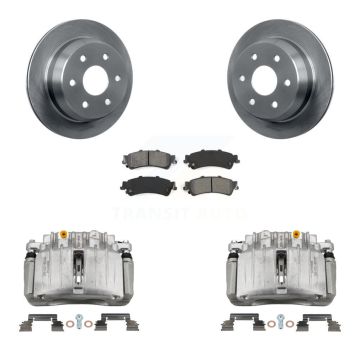 Rear Brake Caliper Rotors Semi-Metallic Pad Kit For Chevrolet Silverado 1500 Classic GMC KC8-100597S