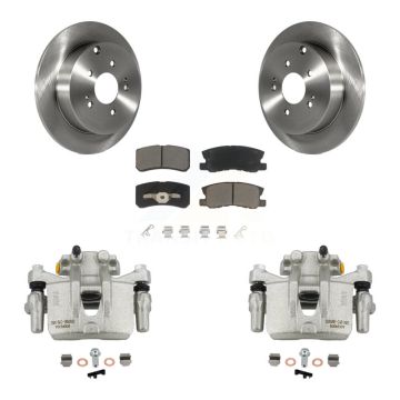 Rear Disc Brake Caliper Rotors And Ceramic Pads Kit For Mitsubishi Endeavor KC8-100598C