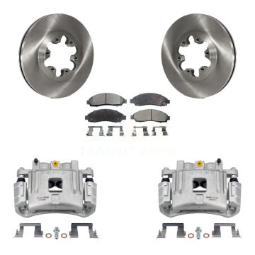 Front Brake Caliper Rotors Ceramic Pad Kit For Chevrolet Colorado GMC Canyon Isuzu i-280 KC8-100598T