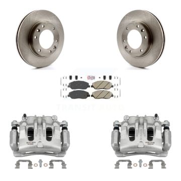 Front Disc Brake Caliper Rotors And Ceramic Pads Kit For Kia Sedona Hyundai Entourage KC8-100601N