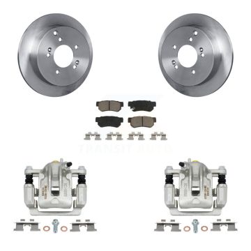 Rear Disc Brake Caliper Rotors And Ceramic Pads Kit For Hyundai Tucson Kia Sportage KC8-100606C