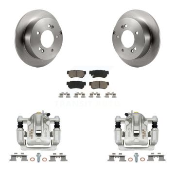 Rear Disc Brake Caliper Rotors And Ceramic Pads Kit For Hyundai Tucson Kia Sportage FWD KC8-100607C