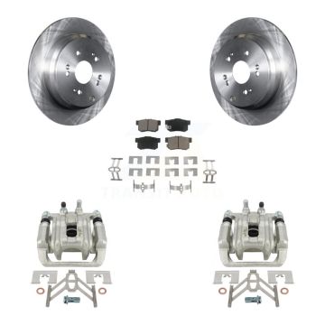 Rear Disc Brake Caliper Rotors And Ceramic Pads Kit For Acura RDX KC8-100608C