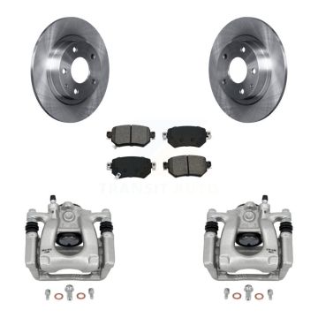 Rear Disc Brake Caliper Rotors And Semi-Metallic Pads Kit For 2016-2021 Mazda 6 KC8-100608S