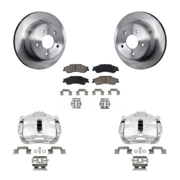 Rear Brake Caliper Rotor And Ceramic Pad Kit For Chevrolet S10 RWD with Disc rear brakes KC8-100611C
