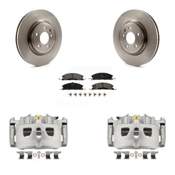 Front Brake Caliper Rotor Ceramic Pad Kit For Ford Explorer Sport With Heavy Duty Brakes KC8-100613T