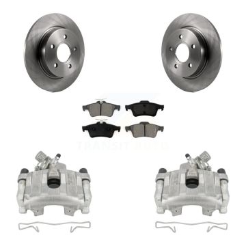 Rear Disc Brake Caliper Rotors And Semi-Metallic Pads Kit For Ford Focus KC8-100615S