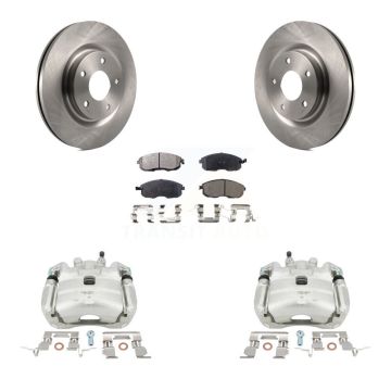 Front Disc Brake Caliper Rotors And Ceramic Pads Kit For Nissan Sentra Juke KC8-100616T
