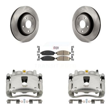 Front Disc Brake Caliper Rotors And Ceramic Pads Kit For Jeep Grand Cherokee Commander KC8-100617N