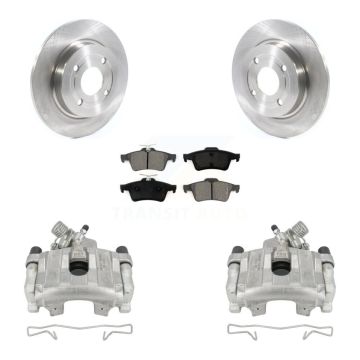 Rear Disc Brake Caliper Rotors And Semi-Metallic Pad Kit For 2018-2022 Ford EcoSport AWD KC8-100617S