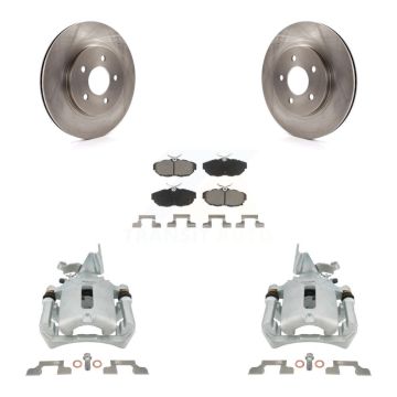 Rear Disc Brake Caliper Rotors And Ceramic Pads Kit For Ford Mustang KC8-100618C