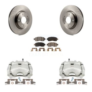 Front Disc Brake Caliper Rotors And Ceramic Pads Kit For Nissan Altima KC8-100618T
