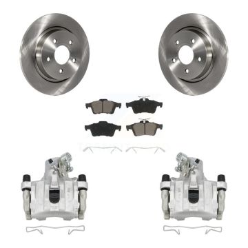Rear Disc Brake Caliper Rotors And Ceramic Pads Kit For Volvo S40 C30 V50 C70 KC8-100620C