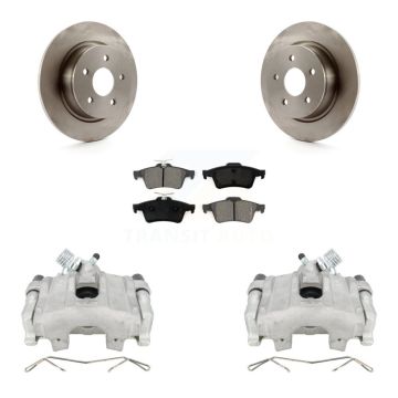 Rear Disc Brake Caliper Rotors And Semi-Metallic Pads Kit For Ford Escape C-Max KC8-100620S
