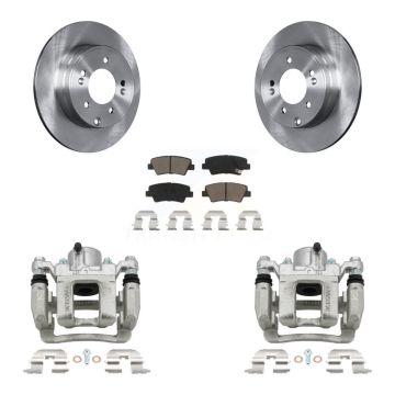 Rear Disc Brake Caliper Rotors And Ceramic Pads Kit For Hyundai Sonata Kia Optima KC8-100621C