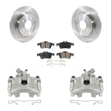 Rear Disc Brake Caliper Rotors And Semi-Metallic Pad Kit For 2018-2022 Ford EcoSport AWD KC8-100621P