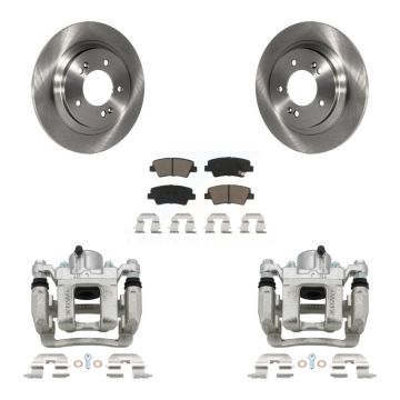 Rear Brake Caliper Rotors Ceramic Pad Kit For Hyundai Sonata With Electric Parking KC8-100622C