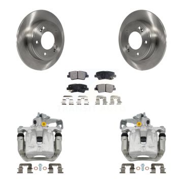 Rear Brake Caliper Rotor & Semi-Metallic Pad Kit For Kia Hyundai Forte Elantra GT Forte5 KC8-100622P