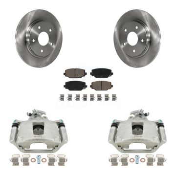 Rear Disc Brake Caliper Rotors And Ceramic Pads Kit For Dodge Grand Caravan KC8-100625C