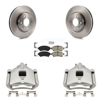 Front Disc Brake Caliper Rotors And Ceramic Pads Kit For 2003-2004 Cadillac Seville KC8-100625N