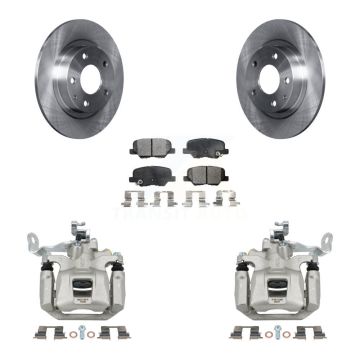 Rear Disc Brake Caliper Rotors And Semi-Metallic Pads Kit For 2014-2015 Mazda 6 KC8-100625P