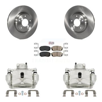Front Disc Brake Caliper Rotors And Ceramic Pads Kit For Hyundai Sonata Kia Optima KC8-100626N