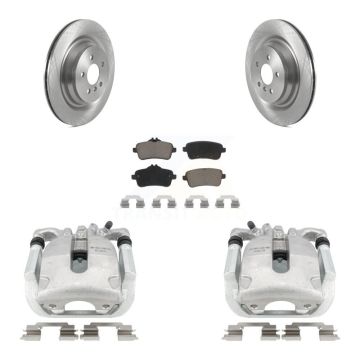 Rear Brake Caliper Rotor & Ceramic Pad Kit For Mercedes-Benz GLS550 GL550 GL450 ML63 AMG KC8-100631C